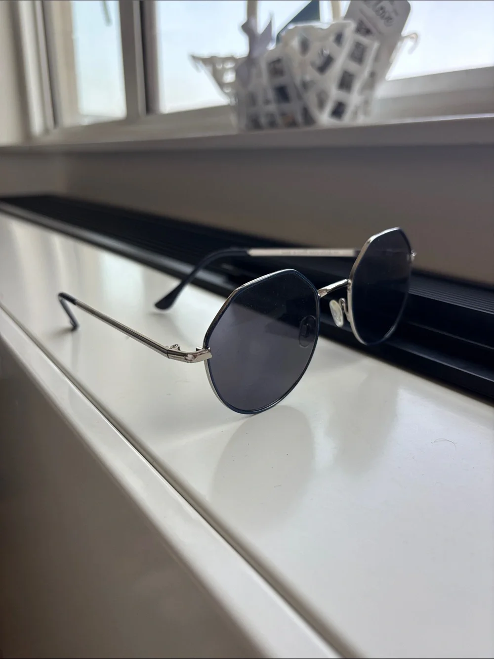 Unisex Navy Sunglasses